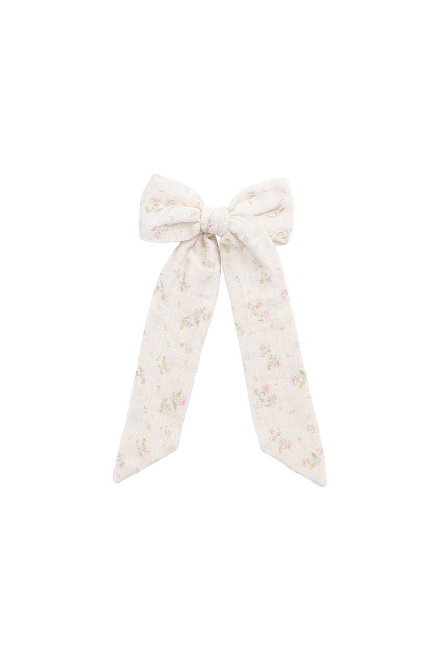 Organic Cotton Muslin Alora Bow - Emelia Pink Childrens Bow from Jamie Kay Australia
