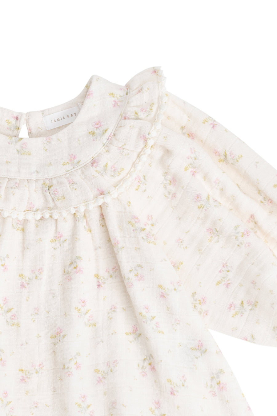 Organic Cotton Muslin Cleo Blouse - Emelia Pink Childrens Top from Jamie Kay Australia