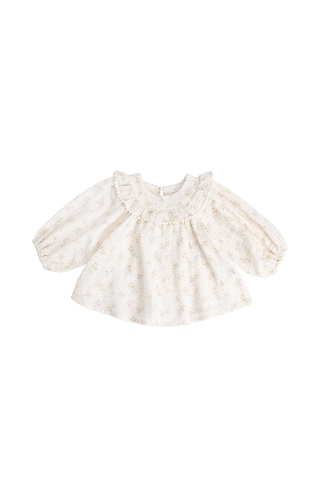 Organic Cotton Muslin Cleo Blouse - Emelia Pink Childrens Top from Jamie Kay Australia