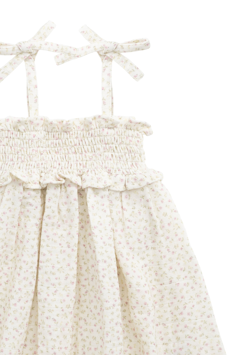 Organic Cotton Muslin Cleo Dress - Pippa Pink Childrens Dress from Jamie Kay Australia