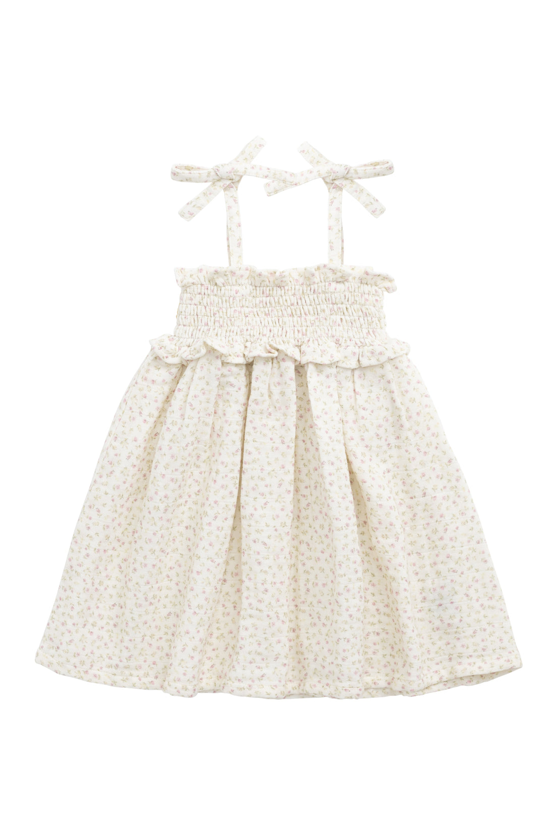 Organic Cotton Muslin Cleo Dress - Pippa Pink Childrens Dress from Jamie Kay Australia