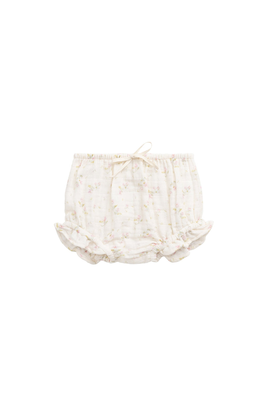 Organic Cotton Muslin Frill Bloomer - Emelia Pink Childrens Bloomer from Jamie Kay Australia