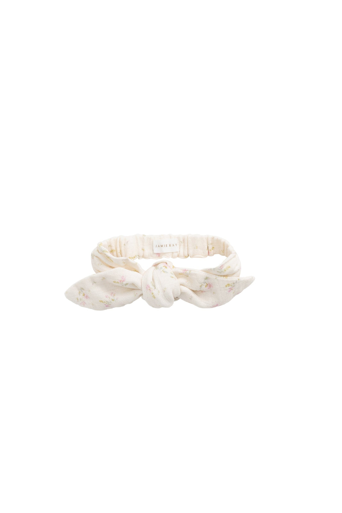 Organic Cotton Muslin Headband - Emelia Pink Childrens Headband from Jamie Kay Australia