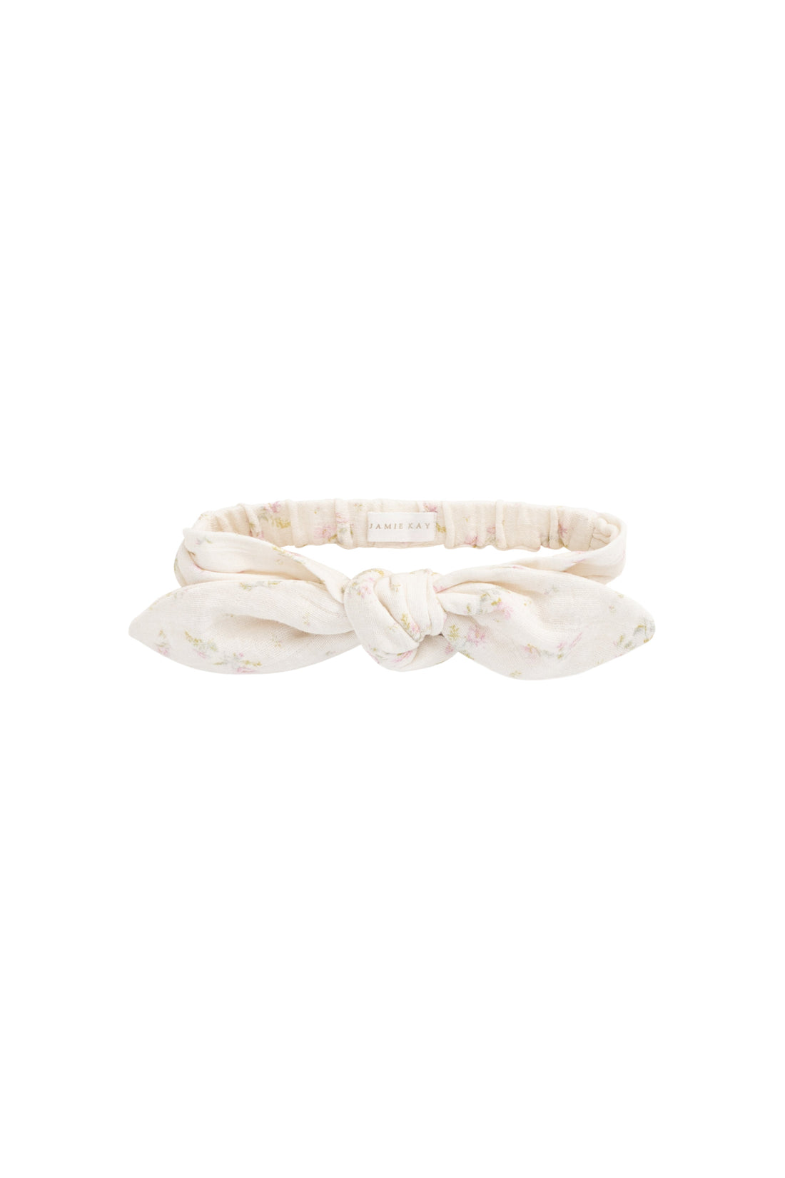 Organic Cotton Muslin Headband - Emelia Pink Childrens Headband from Jamie Kay Australia