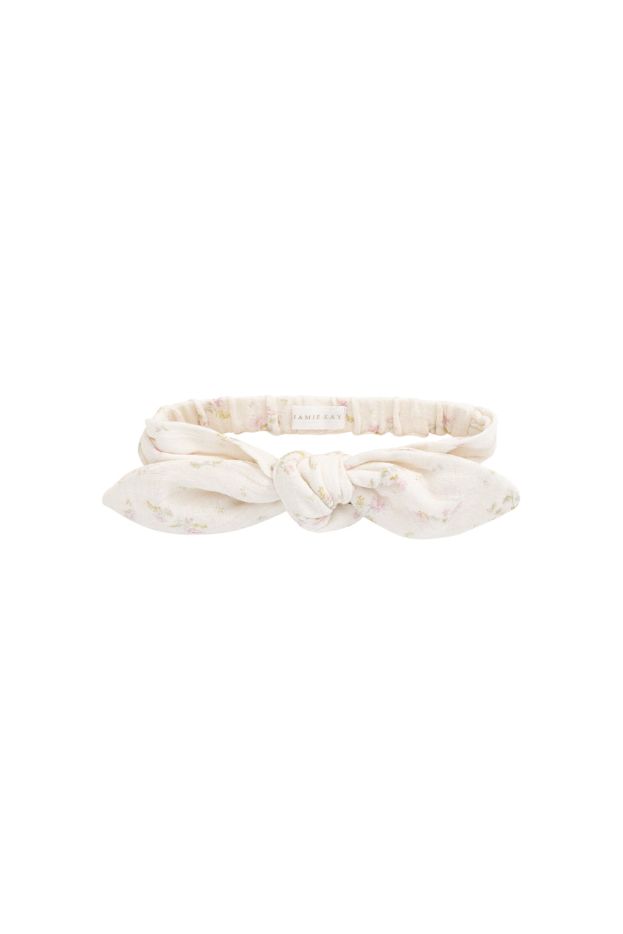 Organic Cotton Muslin Headband - Emelia Pink Childrens Headband from Jamie Kay Australia