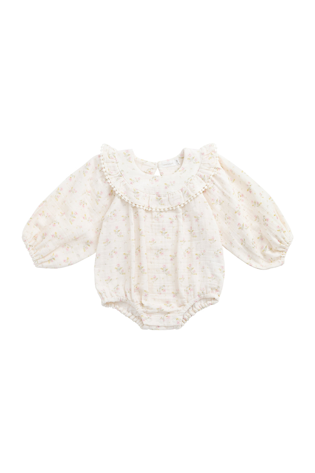 Organic Cotton Muslin Malia Playsuit - Emelia Pink Childrens Playsuit from Jamie Kay Australia