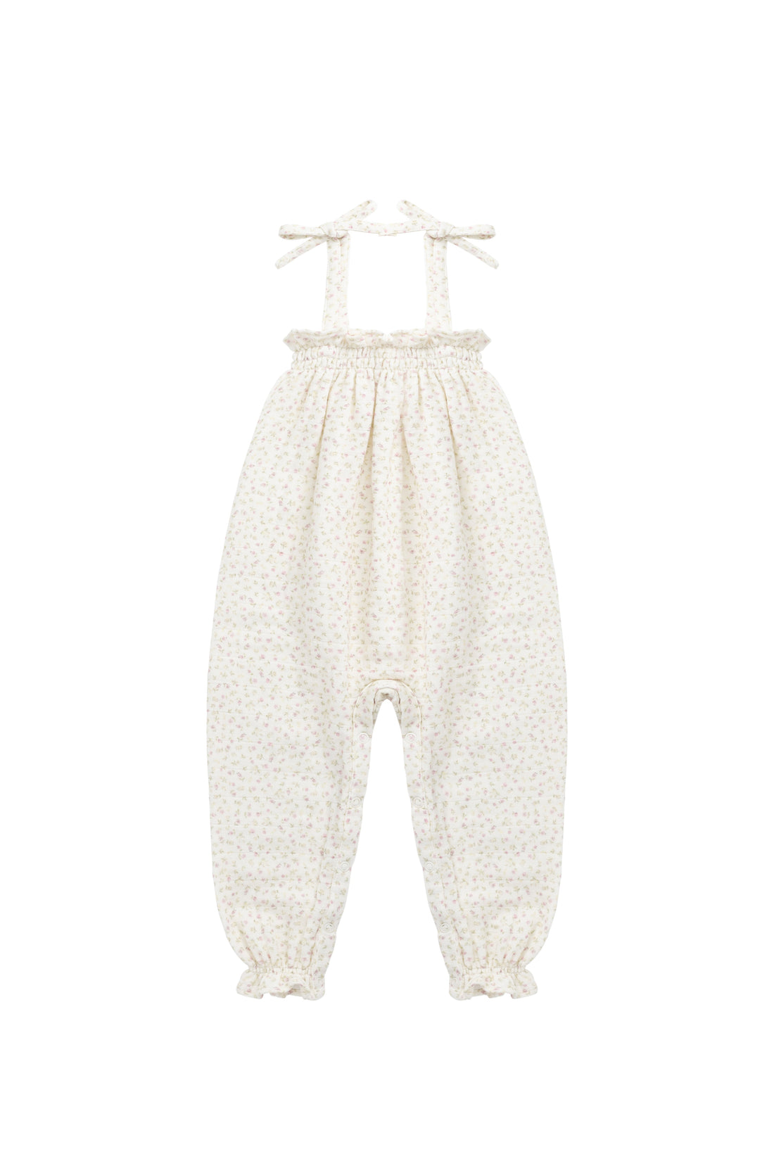 Organic Cotton Muslin Myla Jumpsuit - Pippa Pink Childrens Jumpsuit from Jamie Kay Australia