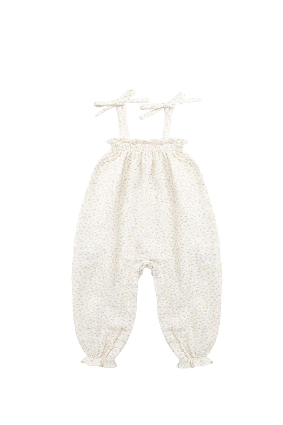 Organic Cotton Muslin Myla Jumpsuit - Pippa Pink Childrens Jumpsuit from Jamie Kay Australia