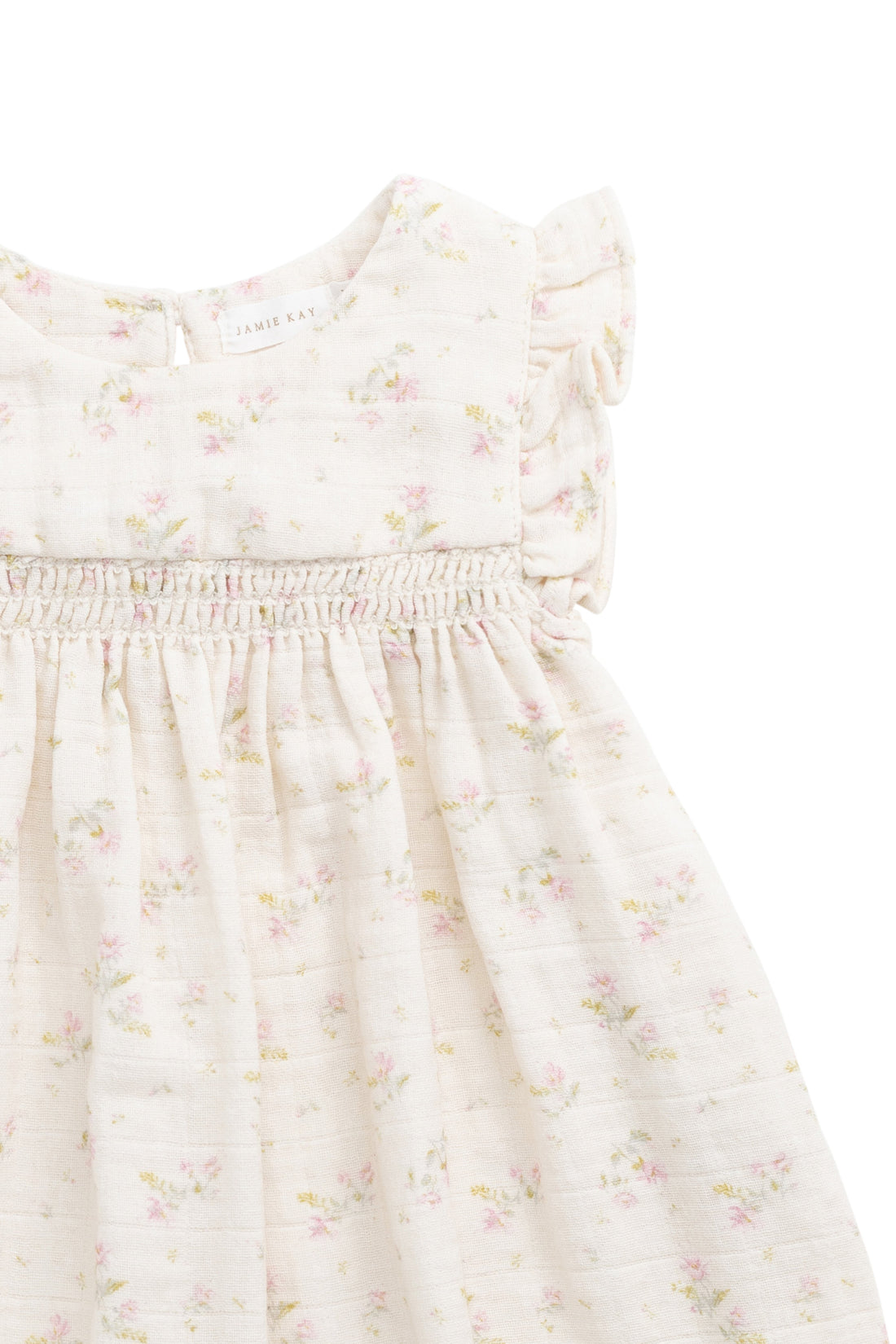Organic Cotton Muslin Tiana Dress - Emelia Pink Childrens Dress from Jamie Kay Australia