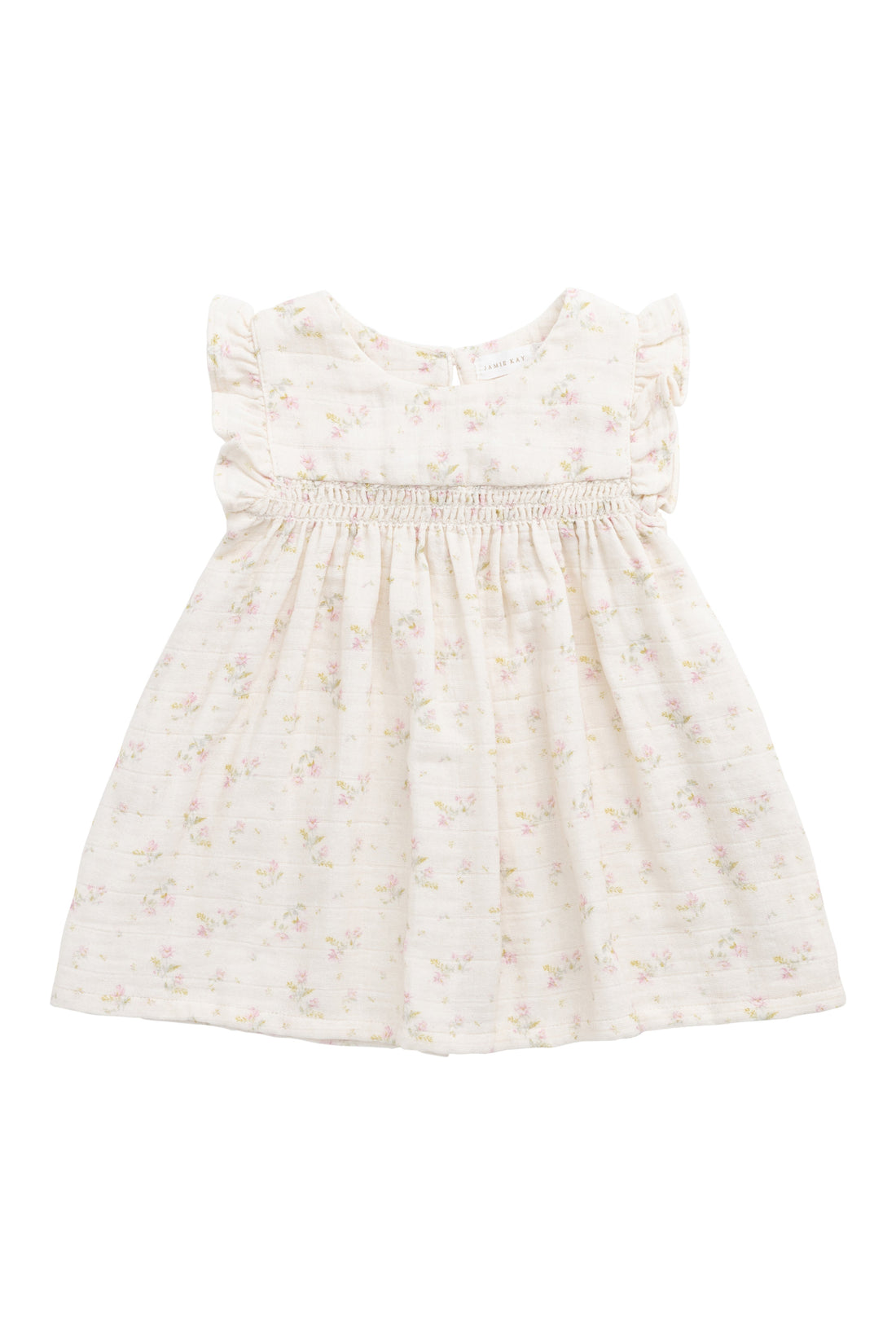 Organic Cotton Muslin Tiana Dress - Emelia Pink Childrens Dress from Jamie Kay Australia