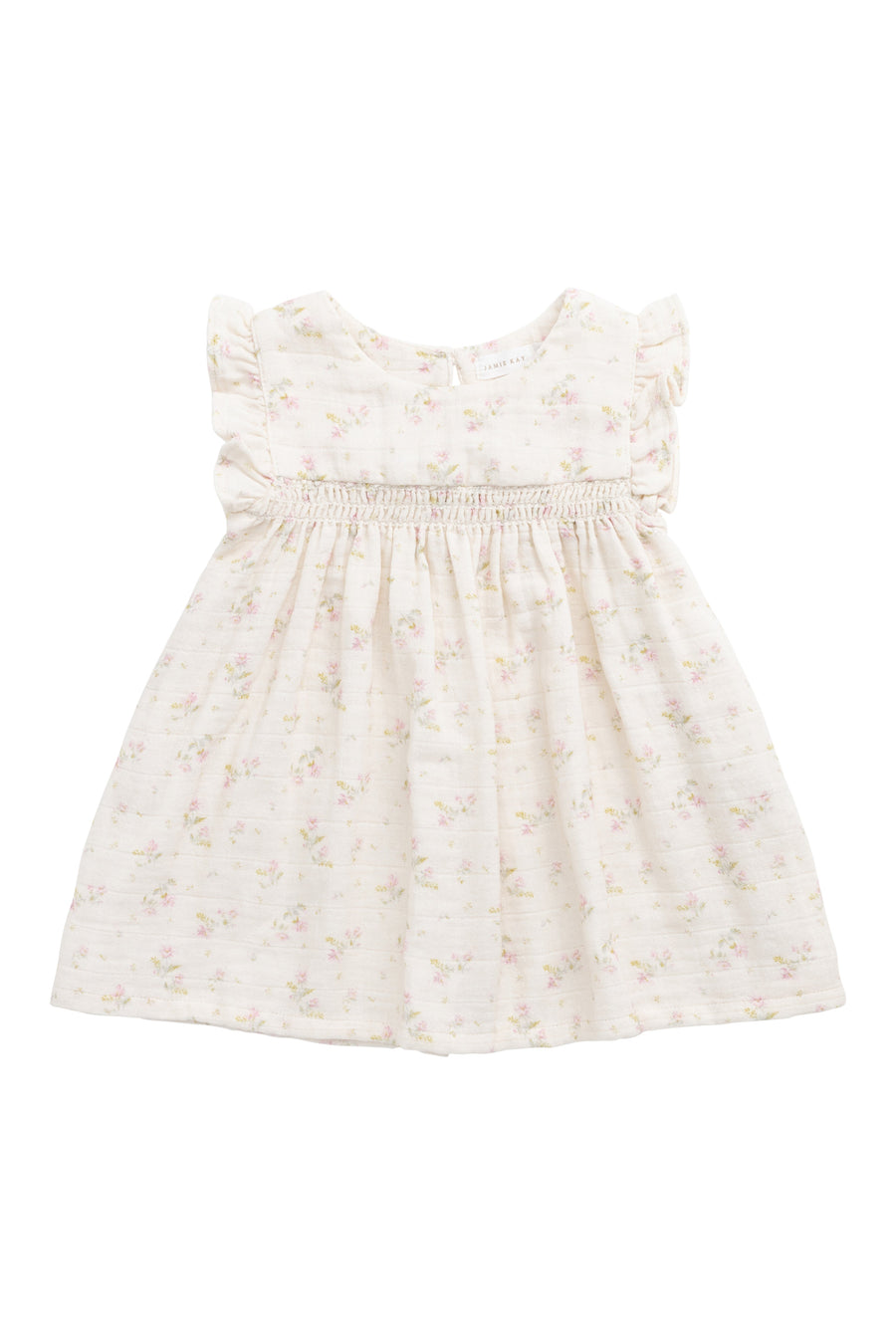Organic Cotton Muslin Tiana Dress - Emelia Pink Childrens Dress from Jamie Kay Australia
