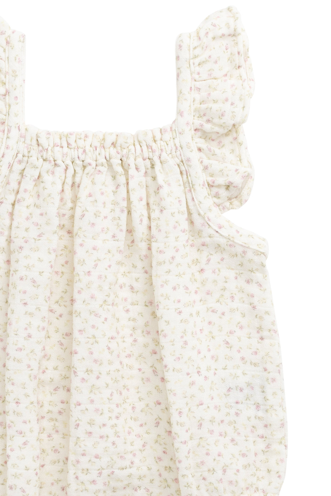 Organic Cotton Muslin Tiana Playsuit - Pippa Pink Childrens Playsuit from Jamie Kay Australia