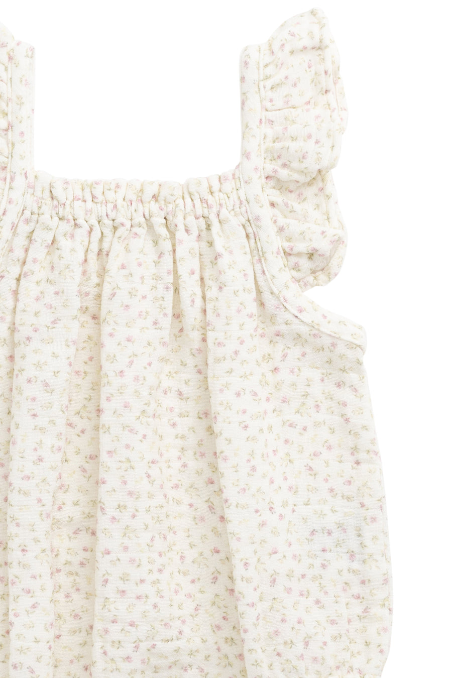 Organic Cotton Muslin Tiana Playsuit - Pippa Pink Childrens Playsuit from Jamie Kay Australia
