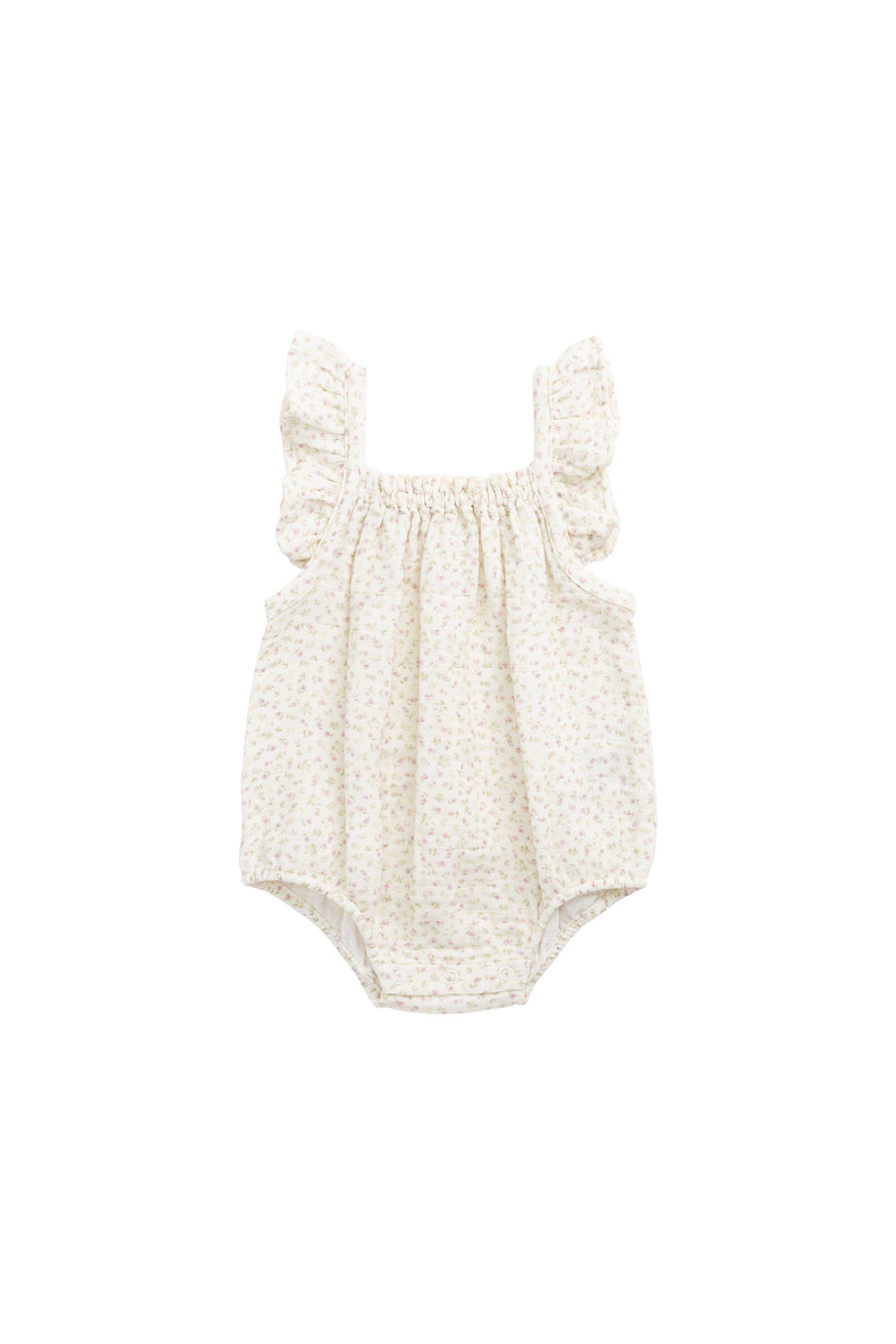 Organic Cotton Muslin Tiana Playsuit - Pippa Pink Childrens Playsuit from Jamie Kay Australia