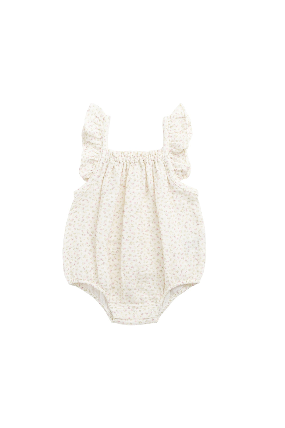 Organic Cotton Muslin Tiana Playsuit - Pippa Pink Childrens Playsuit from Jamie Kay Australia
