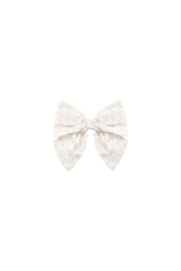 Organic Cotton Myla Bow - Aries Mauve Childrens Bow from Jamie Kay Australia