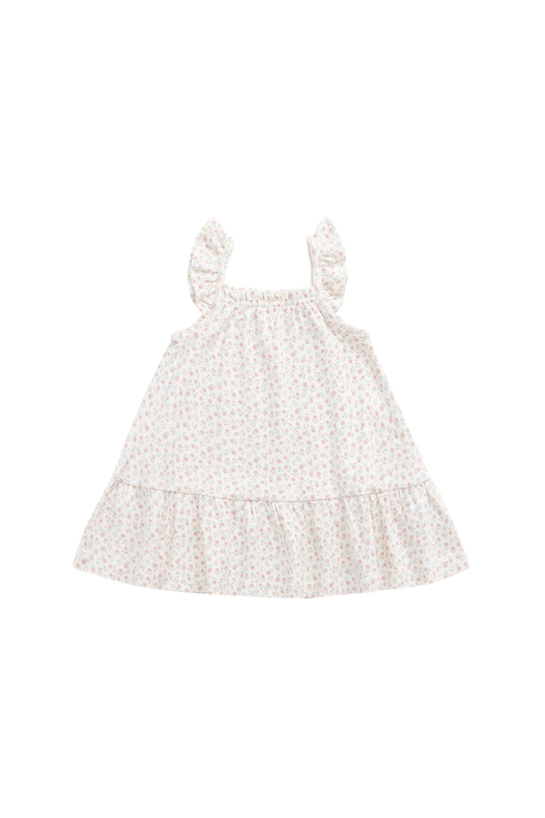 Organic Cotton Nelly Dress - Posy Garden Pink Childrens Dress from Jamie Kay Australia