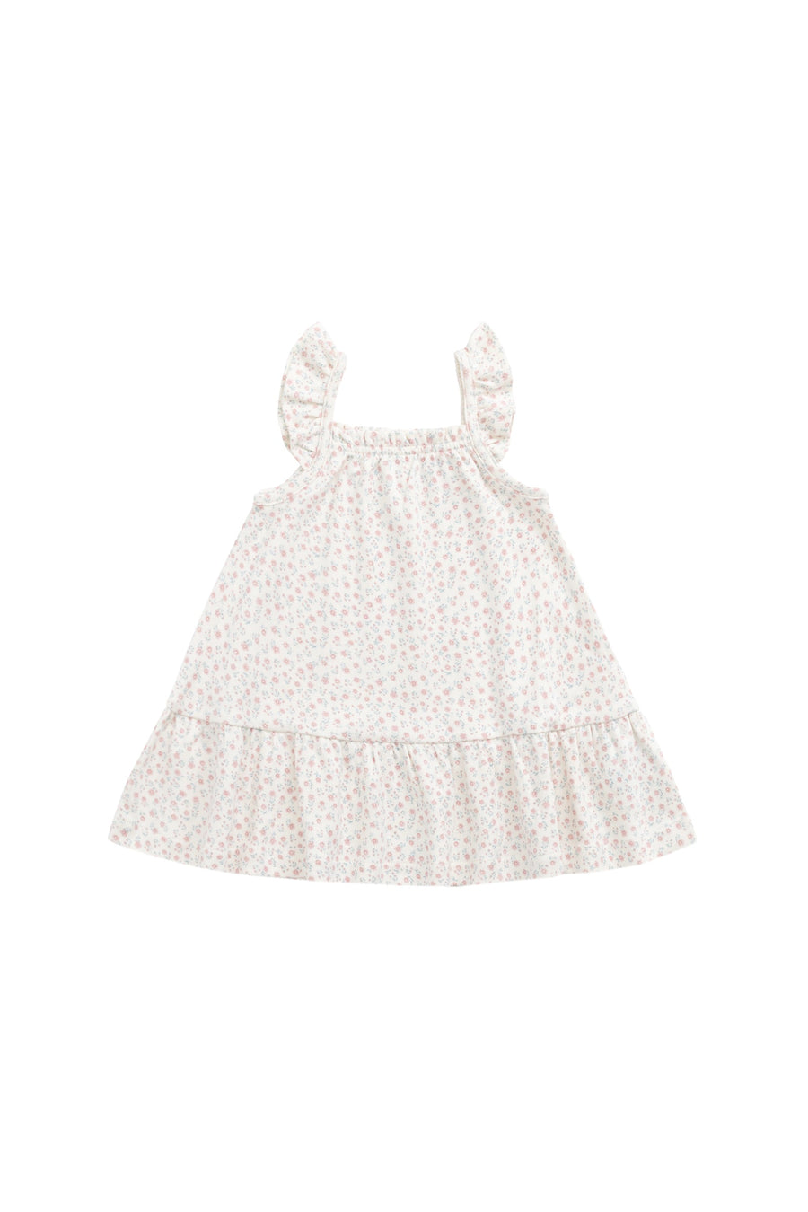Organic Cotton Nelly Dress - Posy Garden Pink Childrens Dress from Jamie Kay Australia