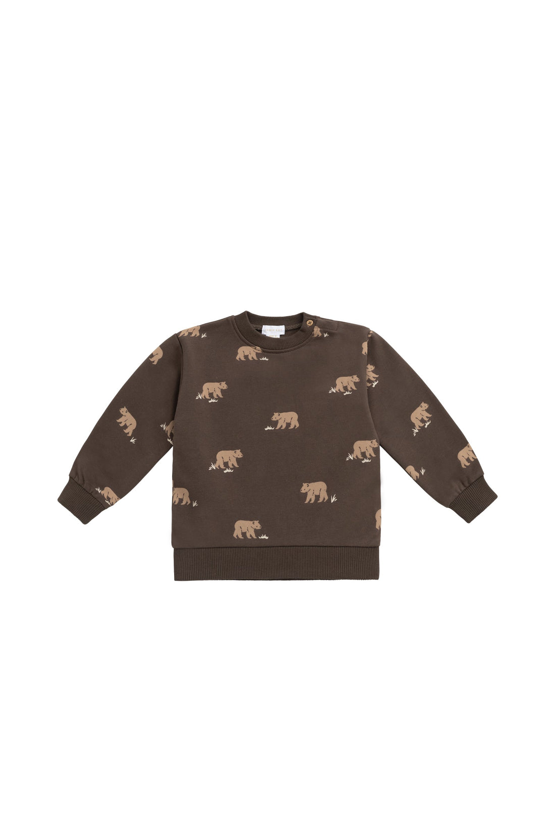 Organic Cotton Peyton Sweatshirt - Bear Buddies Canteen Childrens Top from Jamie Kay Australia