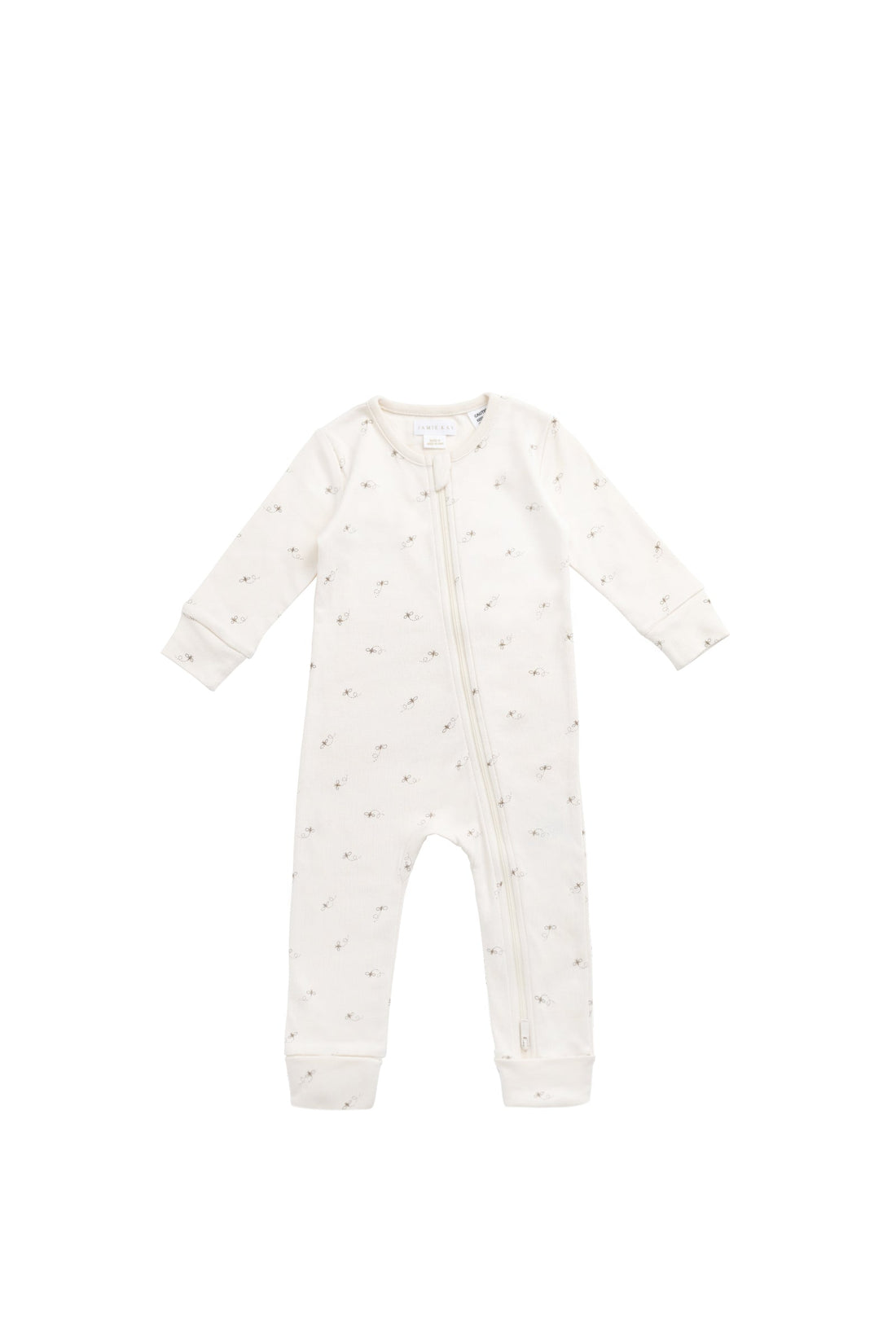 Organic Cotton Reese Zip Onepiece - Bumblebees Childrens Onepiece from Jamie Kay Australia