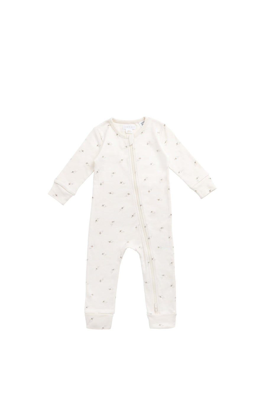 Organic Cotton Reese Zip Onepiece - Bumblebees Childrens Onepiece from Jamie Kay Australia