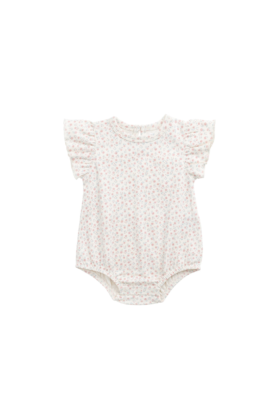 Organic Cotton Sage Onepiece - Posy Garden Pink Childrens Onepiece from Jamie Kay Australia