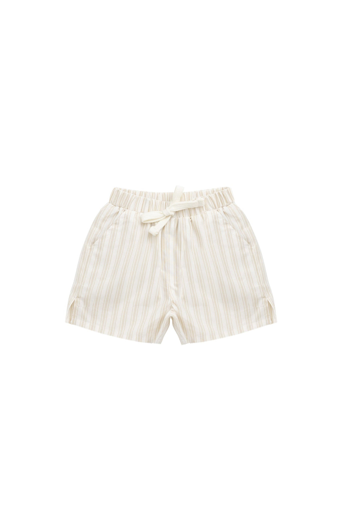 Organic Cotton Silas Short - Variegated Stripe Foam Childrens Short from Jamie Kay Australia