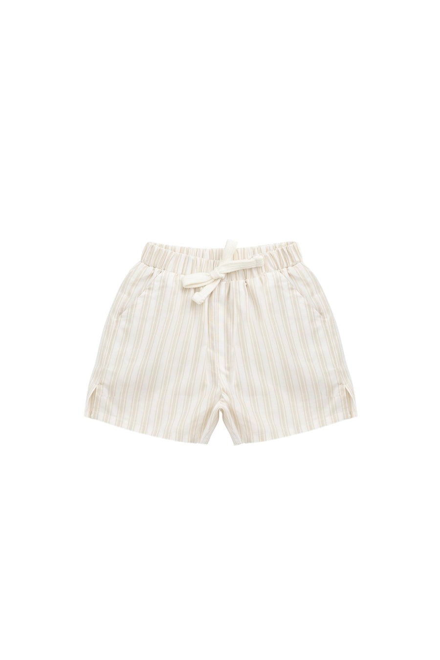 Organic Cotton Silas Short - Variegated Stripe Foam Childrens Short from Jamie Kay Australia