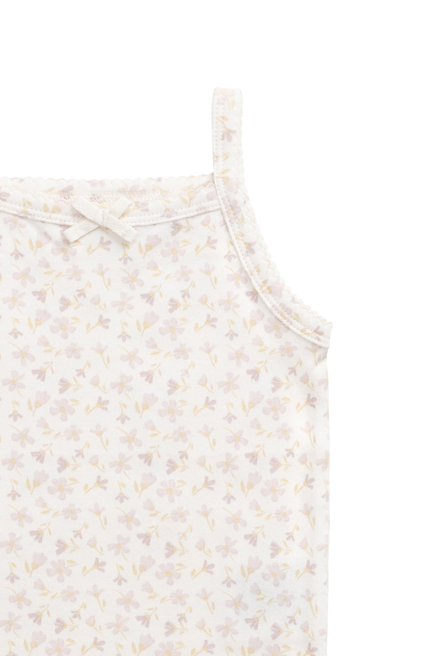 Organic Cotton Singlet - Aries Mauve Childrens Singlet from Jamie Kay Australia