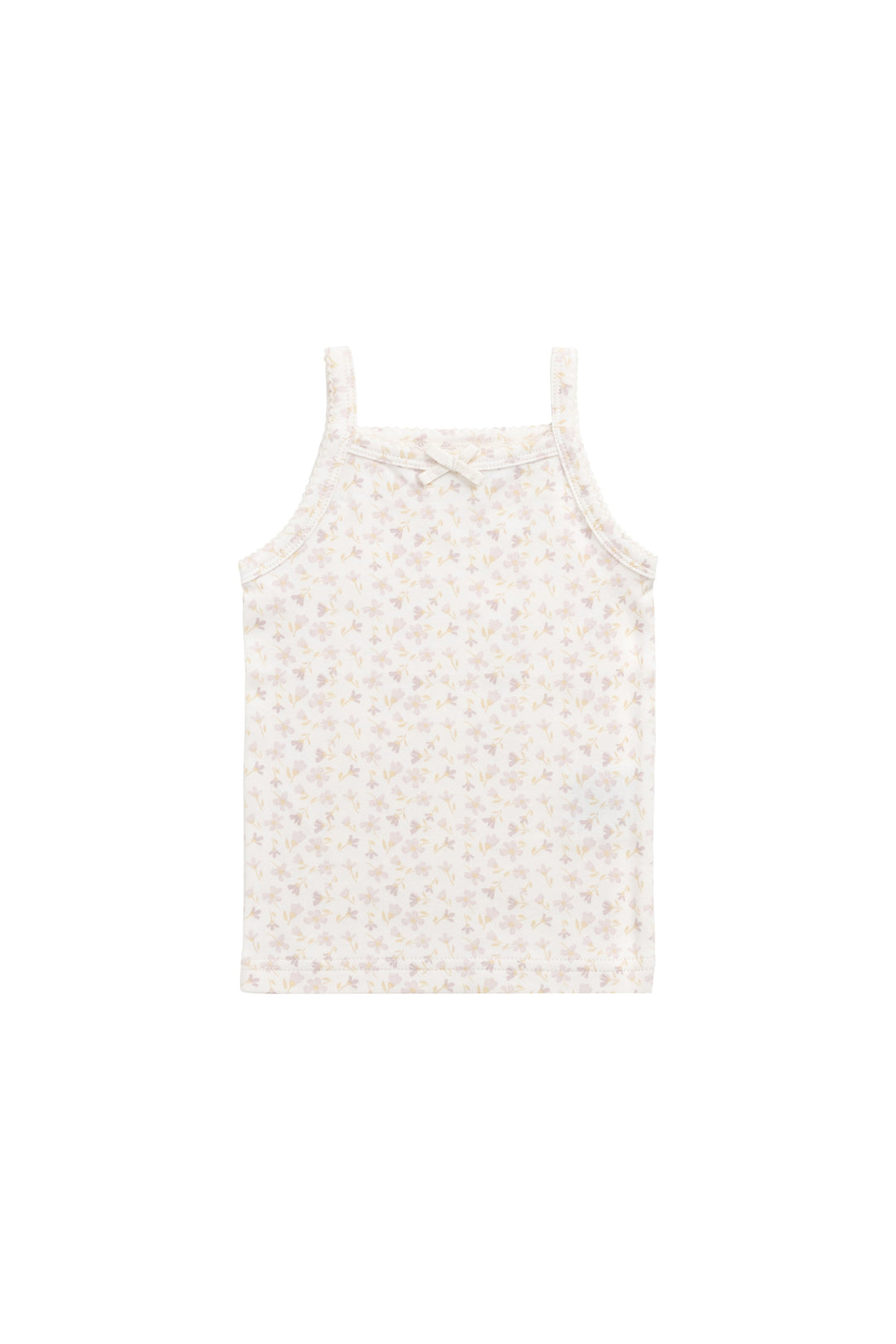 Organic Cotton Singlet - Aries Mauve Childrens Singlet from Jamie Kay Australia