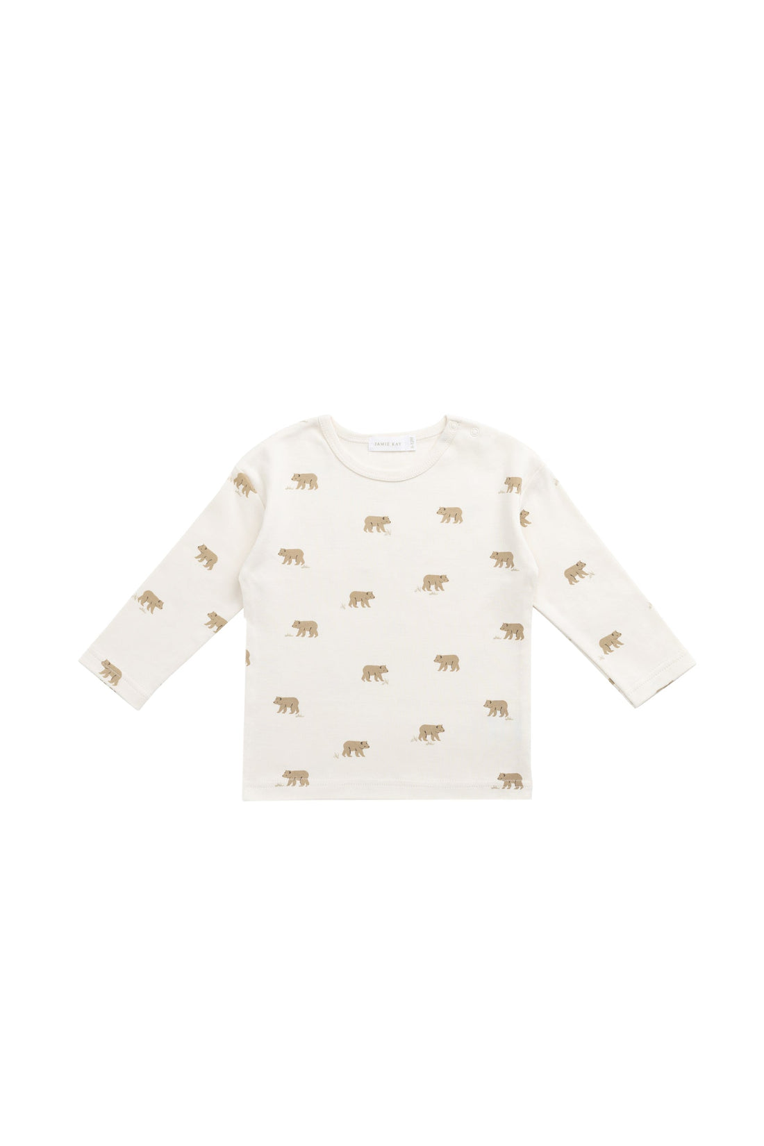 Pima Cotton Arnold Long Sleeve Top - Cub Walk Samoyed Childrens Top from Jamie Kay Australia