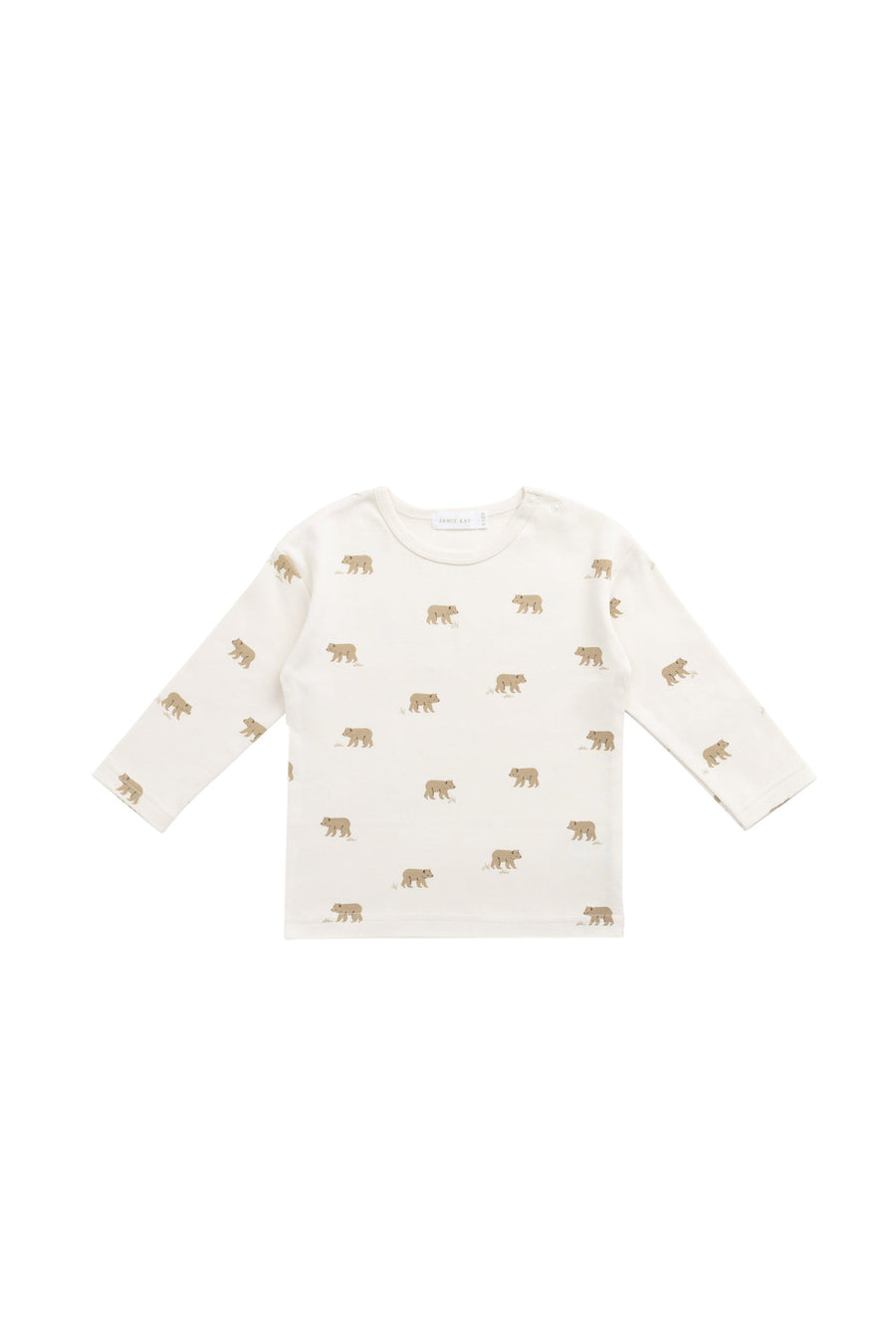 Pima Cotton Arnold Long Sleeve Top - Cub Walk Samoyed Childrens Top from Jamie Kay Australia