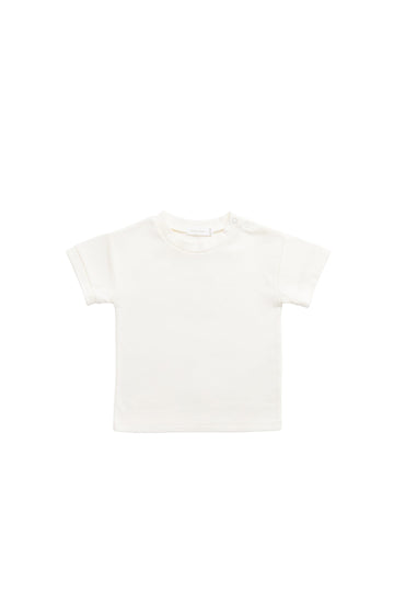 Pima Cotton Eddie Tee - Cloud Childrens Top from Jamie Kay Australia