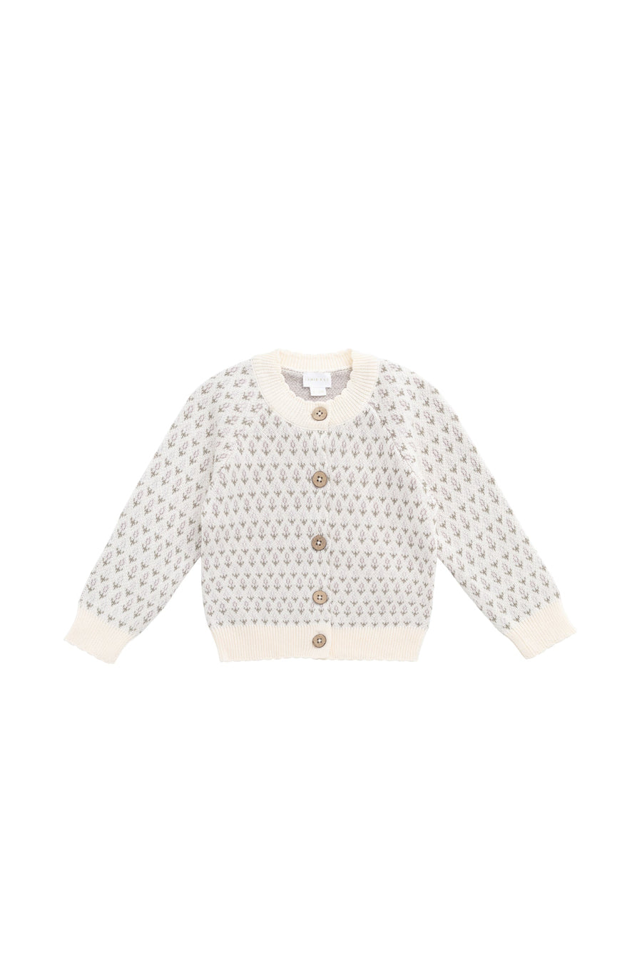 Savannah Jacquard Cardigan - Sheer Pink Childrens Cardigan from Jamie Kay Australia