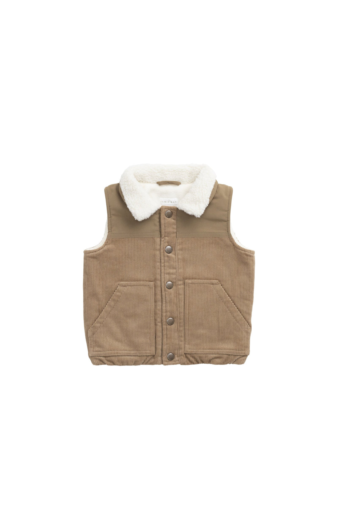 Spencer Vest - Brioche/Pecan Childrens Top from Jamie Kay Australia
