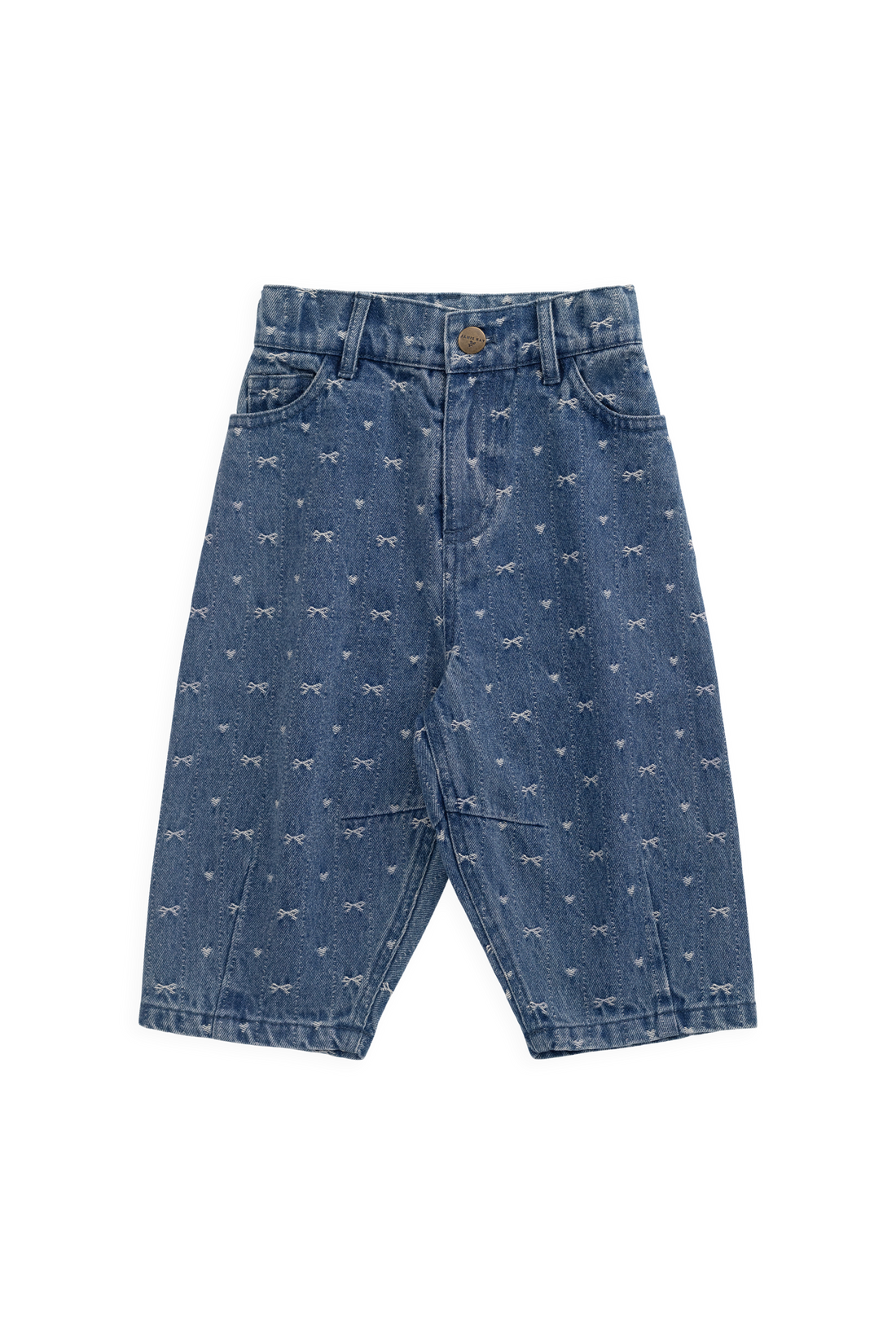 Sierra Pant - Amour Bows Denim Childrens Pants from Jamie Kay Australia