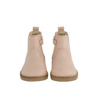 Leather Boot with Elastic Side - Blush Childrens Footwear from Jamie Kay Australia