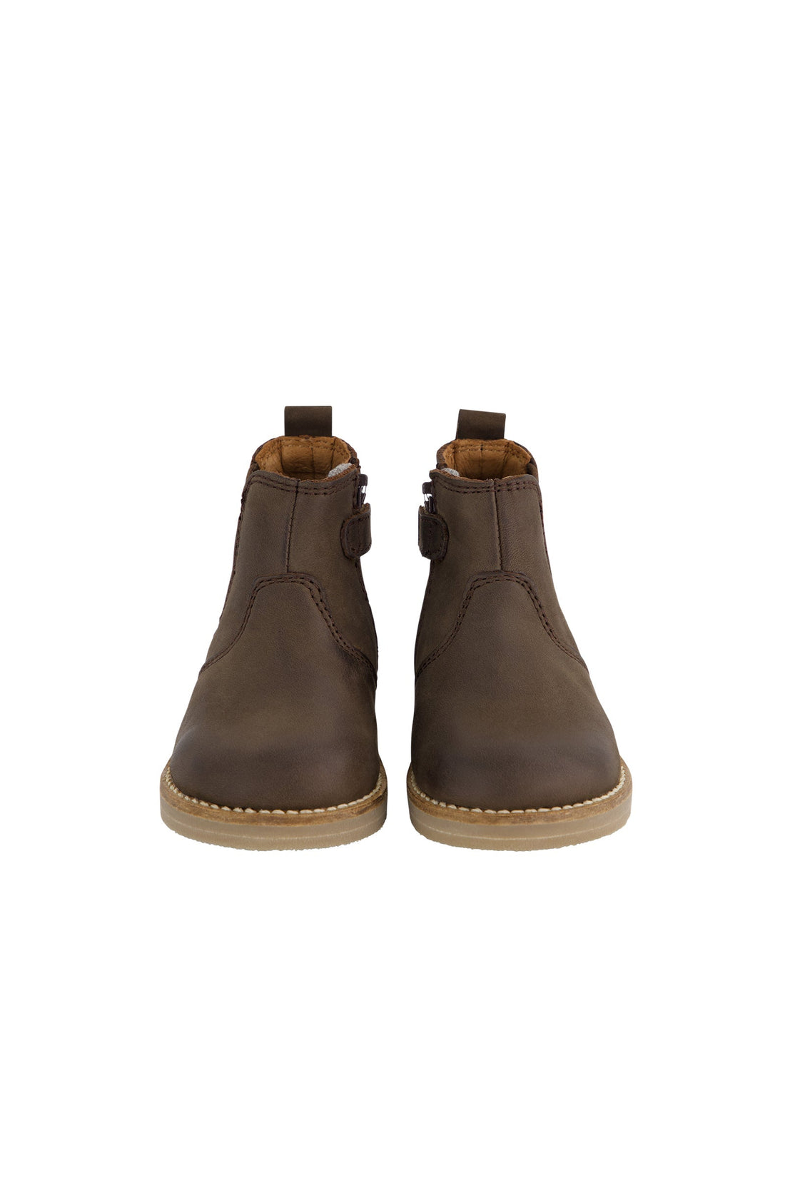 Leather Boot with Elastic Side - Espresso Childrens Footwear from Jamie Kay Australia