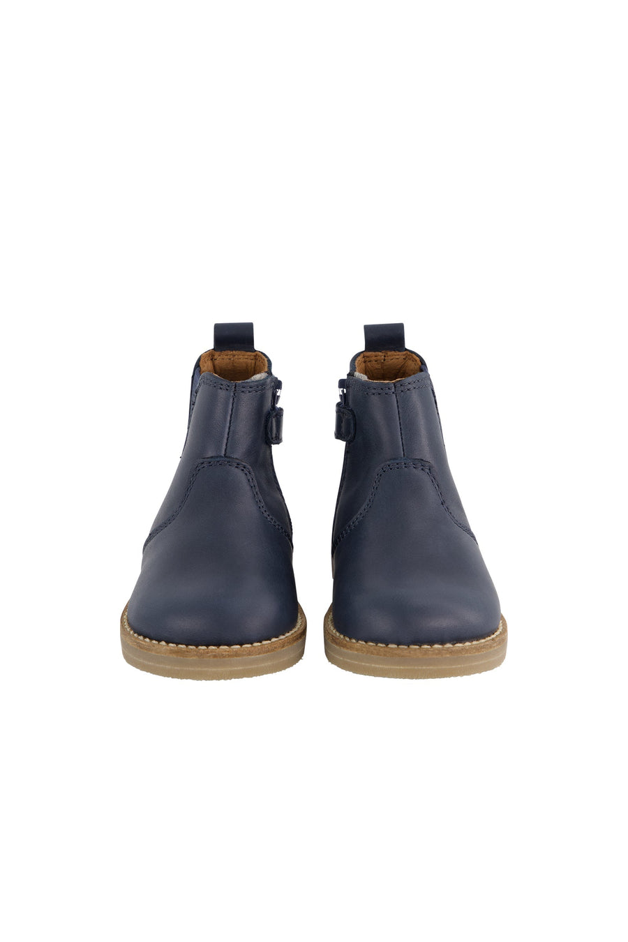 Leather Boot with Elastic Side - Navy Childrens Footwear from Jamie Kay Australia