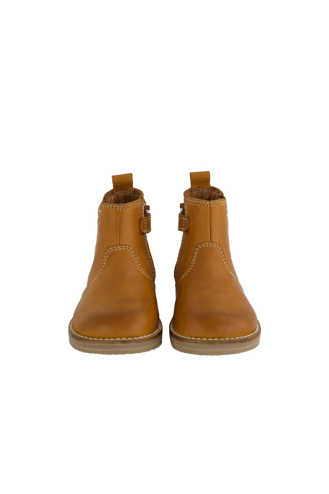 Leather Boot with Elastic Side - Tan Childrens Footwear from Jamie Kay Australia