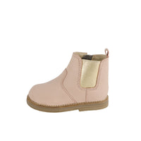 Leather Boot with Elastic Side - Blush Childrens Footwear from Jamie Kay Australia