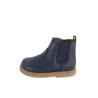 Leather Boot with Elastic Side - Navy Childrens Footwear from Jamie Kay Australia