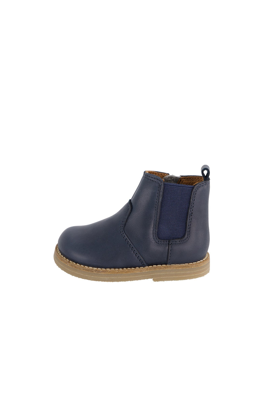 Leather Boot with Elastic Side - Navy Childrens Footwear from Jamie Kay Australia