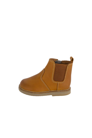 Leather Boot with Elastic Side - Tan Childrens Footwear from Jamie Kay Australia