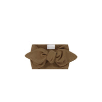 Organic Cotton Modal Headband - Crème Caramel Childrens Headband from Jamie Kay Australia