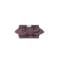 Organic Cotton Modal Headband - Mauve Childrens Headband from Jamie Kay Australia