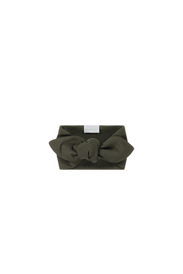 Organic Cotton Modal Headband - Olive Childrens Headband from Jamie Kay Australia