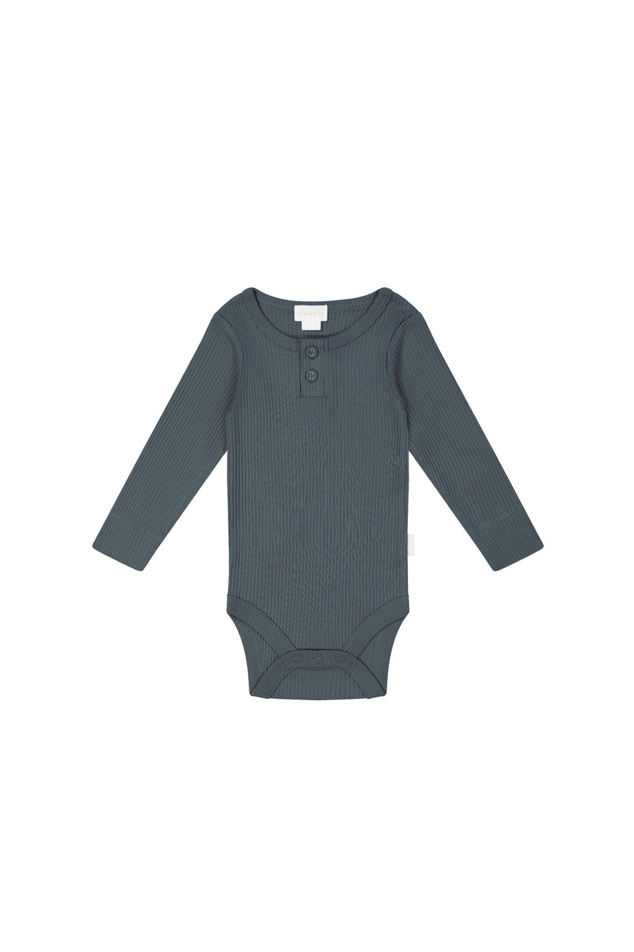 Organic Cotton Modal Long Sleeve Bodysuit  - Smoke Childrens Bodysuit from Jamie Kay Australia