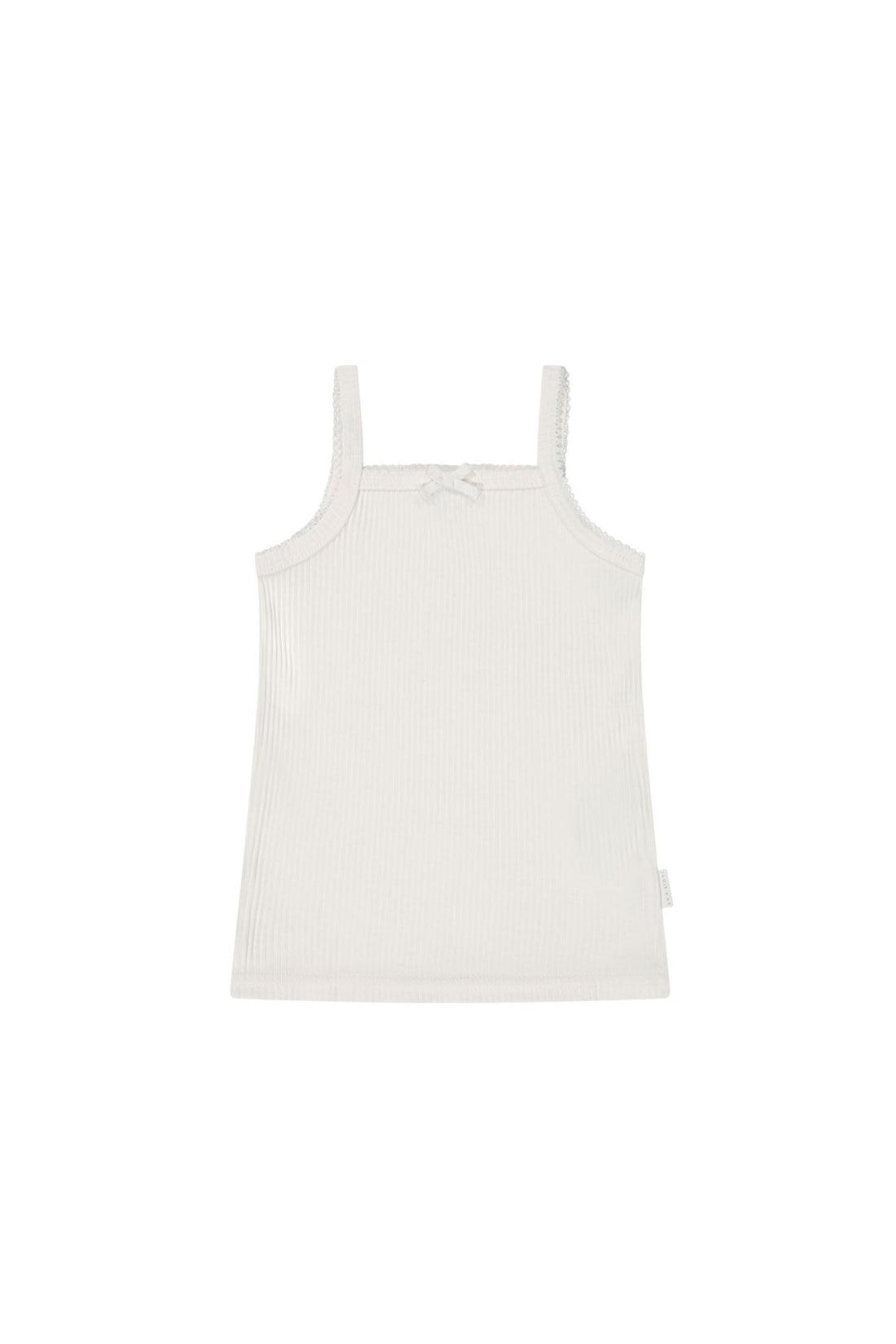 Organic Cotton Modal Singlet - Milk Childrens Singlet from Jamie Kay Australia