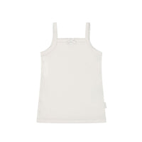 Organic Cotton Modal Singlet - Milk Childrens Singlet from Jamie Kay Australia